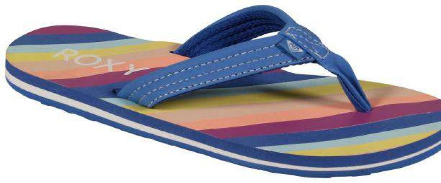 Footwear * | Best Choice Roxy Girl'S Vista Loreto Sandal Blue Depths