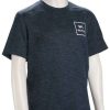 Apparel * | Promotion Rvca Boy'S Ss Surf Shirt Navy Heather