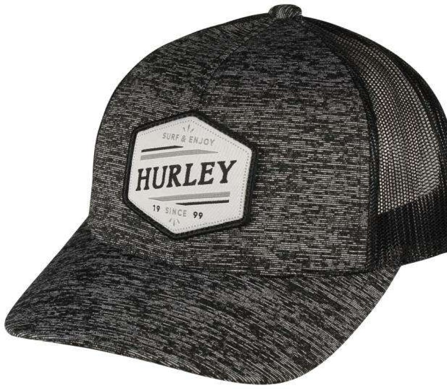 Apparel * | Best Quality Hurley 2Nd Street Trucker Hat Black