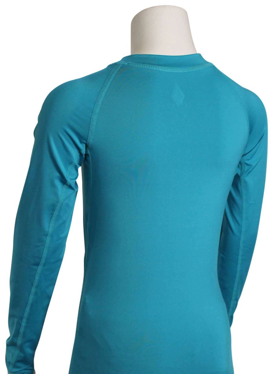 Apparel * | Fashionable Volcom Boy'S Lido Solid Ls Rash Guard Barrier Reef