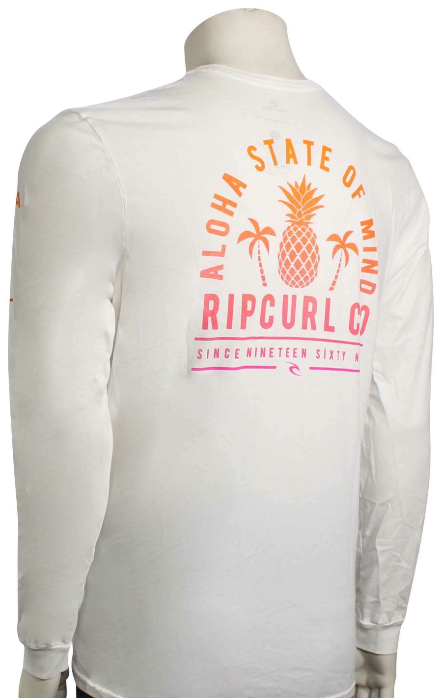 Apparel * | Wholesale Rip Curl Pineapple Spirit Ls T-Shirt White