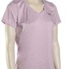 Apparel * | Sale Under Armour Tech V-Neck Women'S T-Shirt Purple Ace