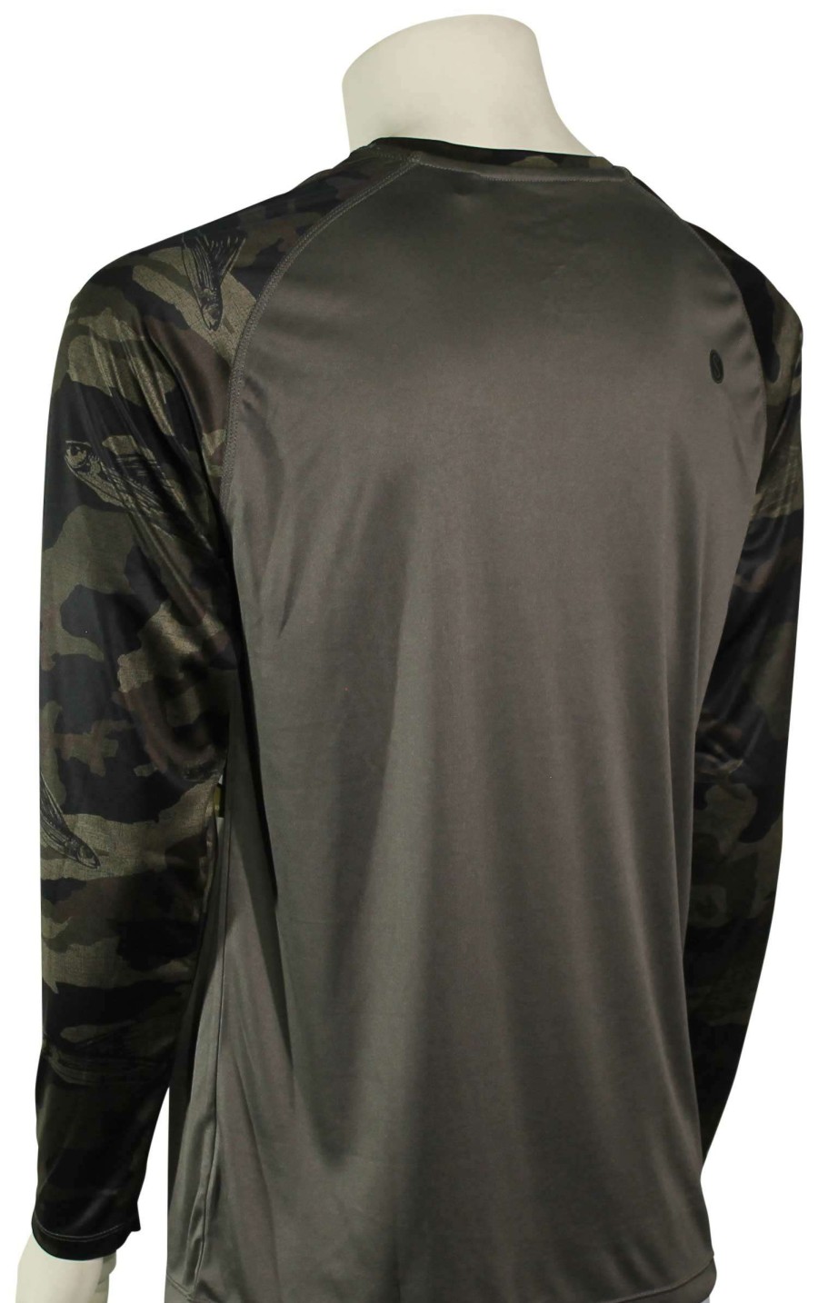 Apparel * | Promotion Salty Crew Tippet Pinnacle Ls Surf Shirt Camo / Grey