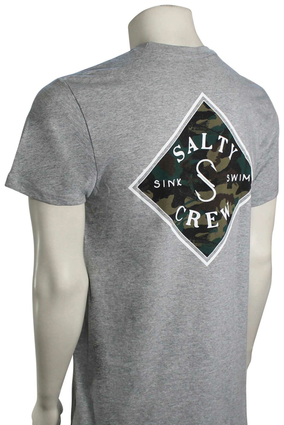 Apparel * | Crazy Deals Salty Crew Tippet Decoy T-Shirt Athletic Heather