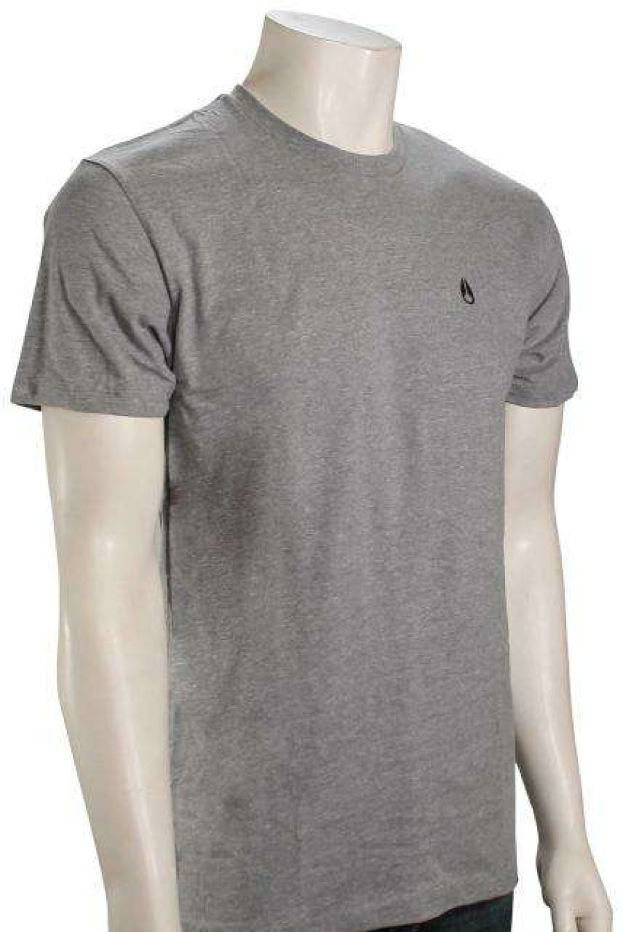 Apparel * | Store Nixon Sparrow T-Shirt Dark Heather Gray