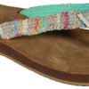 Footwear * | New Threads Sanuk Fraidy Cat- Multi Turquoise