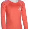 Apparel * | Wholesale Billabong Girl'S Sol Searcher Ls Rash Guard Paradise Pink