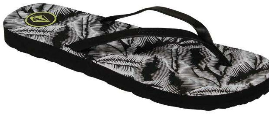 Footwear * | Wholesale Volcom Color Me Spring Sandal Classic Black / White