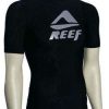 Apparel * | Wholesale Reef Water Me Ss Rash Guard Black