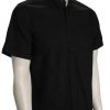 Apparel * | Sale Volcom Everett Oxford Ss Button Down Shirt New Black