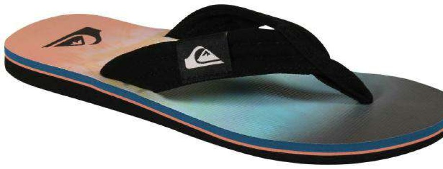 Footwear * | Limited Edition Quiksilver Molokai Layback Sandal Blue / Blue / Orange