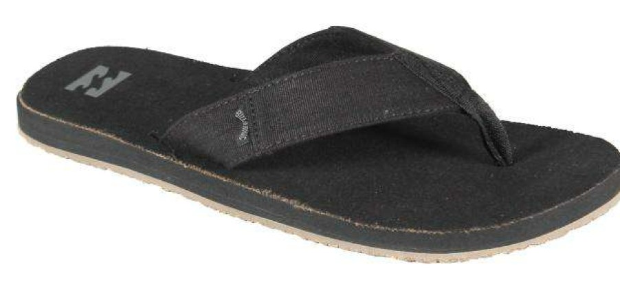 Footwear * | Cut Price Billabong Overhead Hemp Sandal Black