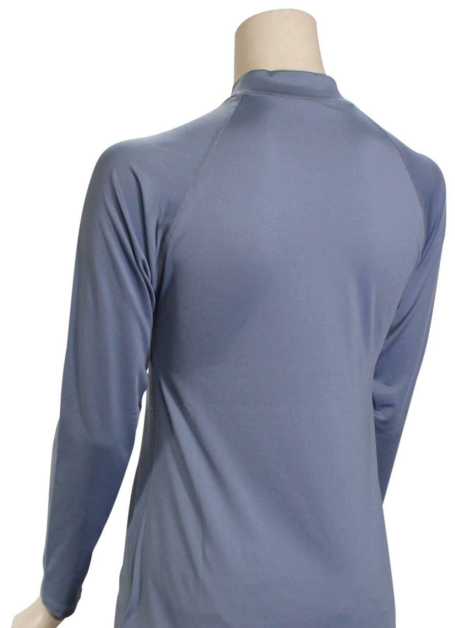 Apparel * | Less Expensive Rip Curl Women'S Golden Rays Ls Rash Guard Mid Blue