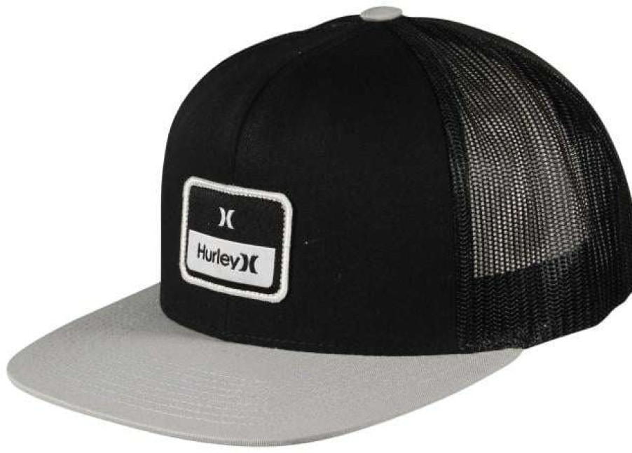 Apparel * | Flash Sale Hurley Stacked Trucker Hat Wolf Grey