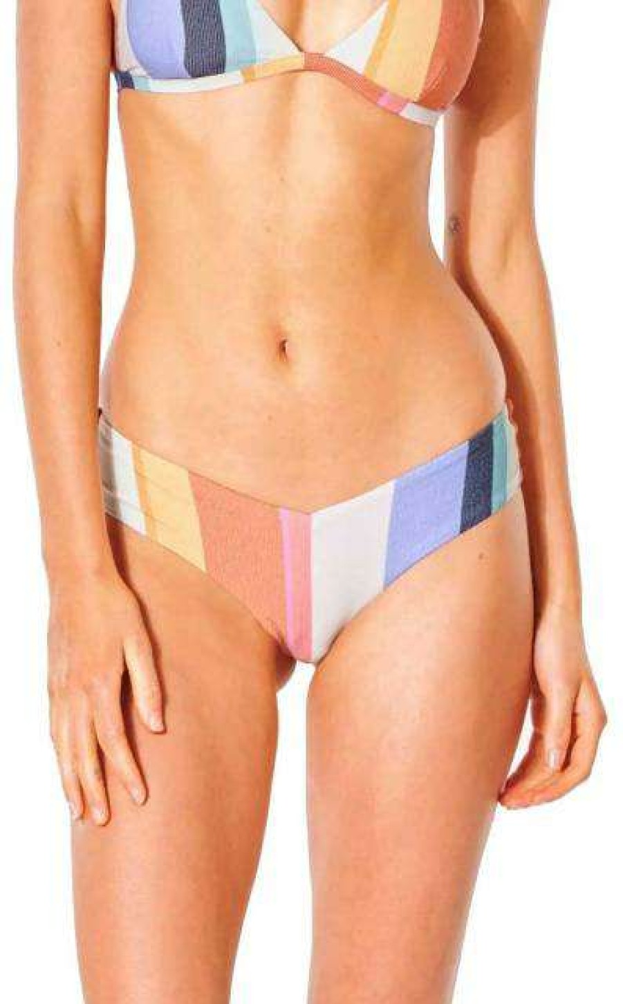 Apparel * | Less Expensive Rip Curl Heat Wave Skimpy Hipster Bikini Bottom Multico