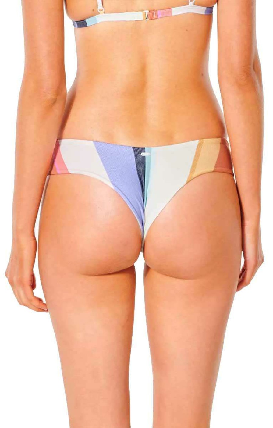 Apparel * | Less Expensive Rip Curl Heat Wave Skimpy Hipster Bikini Bottom Multico