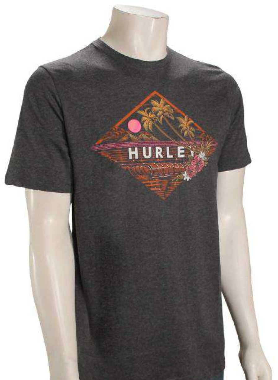 Apparel * | Outlet Sale Hurley Everyday Washed Oasis T-Shirt Black Heather