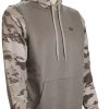 Apparel * | Fashionable Under Armour Rival Bocked Pullover Hoody Pewter / Ghost Grey