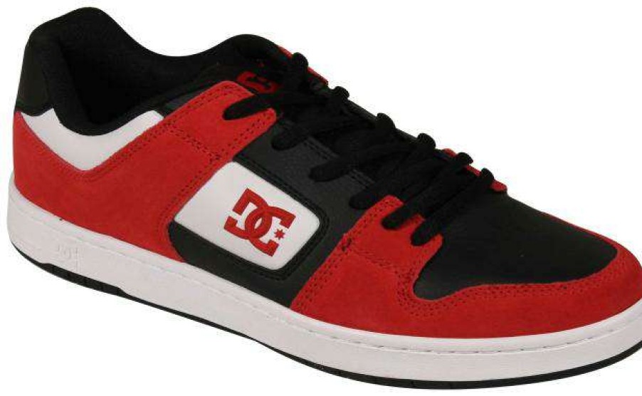 Footwear * | Fashionable Dc Manteca Shoe Red / Black / White