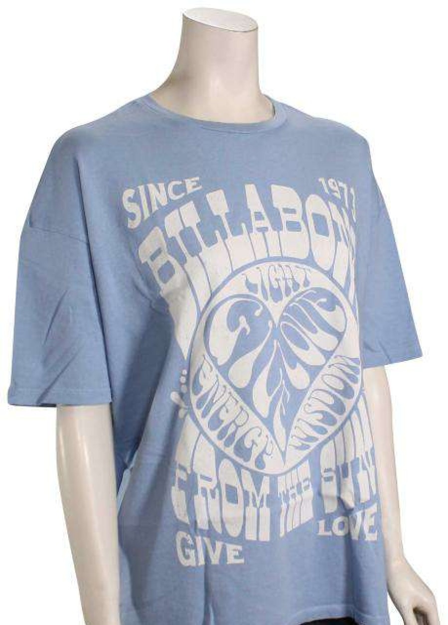 Apparel * | Store Billabong Blue Bayou Women'S T-Shirt Bayou Blue