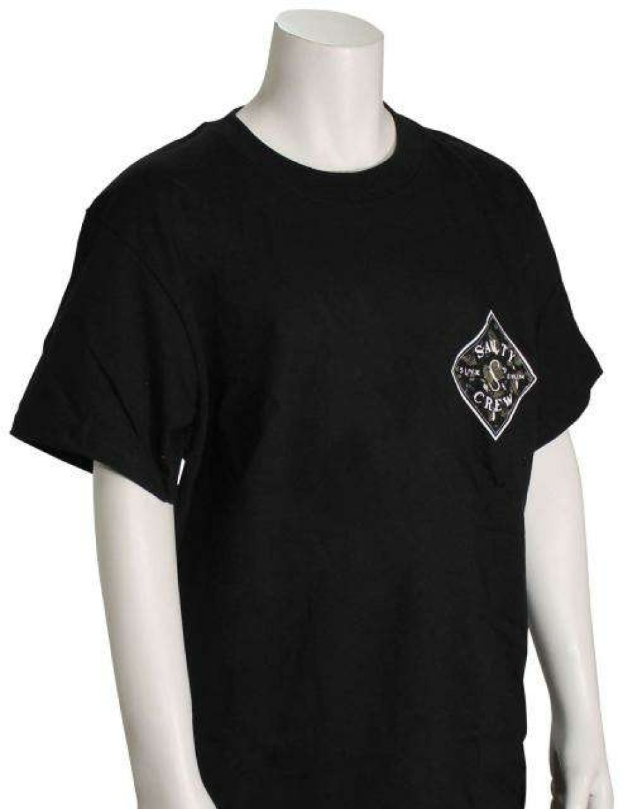 Apparel * | Latest Salty Crew Boy'S Tippet Refuge T-Shirt Black