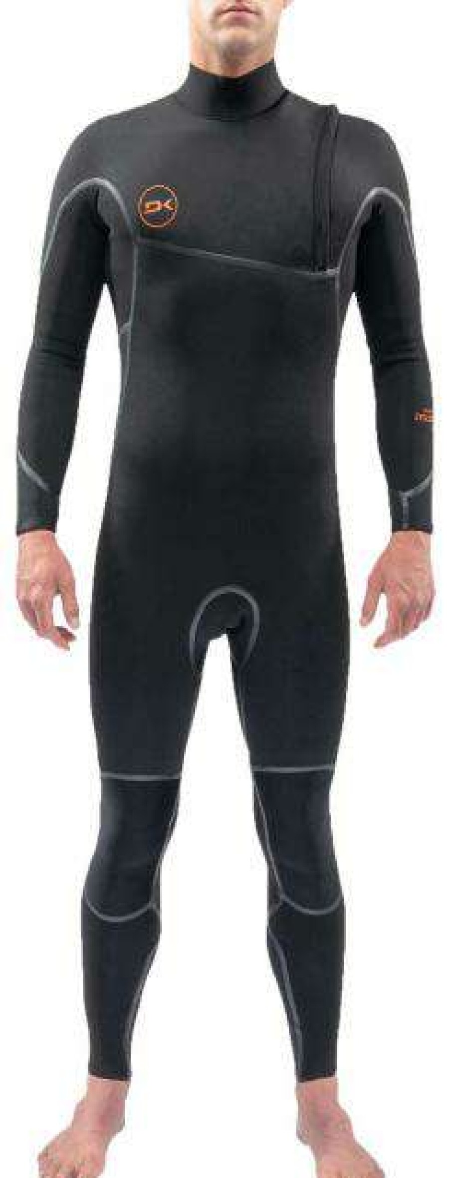 Equipment * | Classical Dakine Men'S Cyclone 3/2Mm Zip Free Full Wetsuit Black / Black