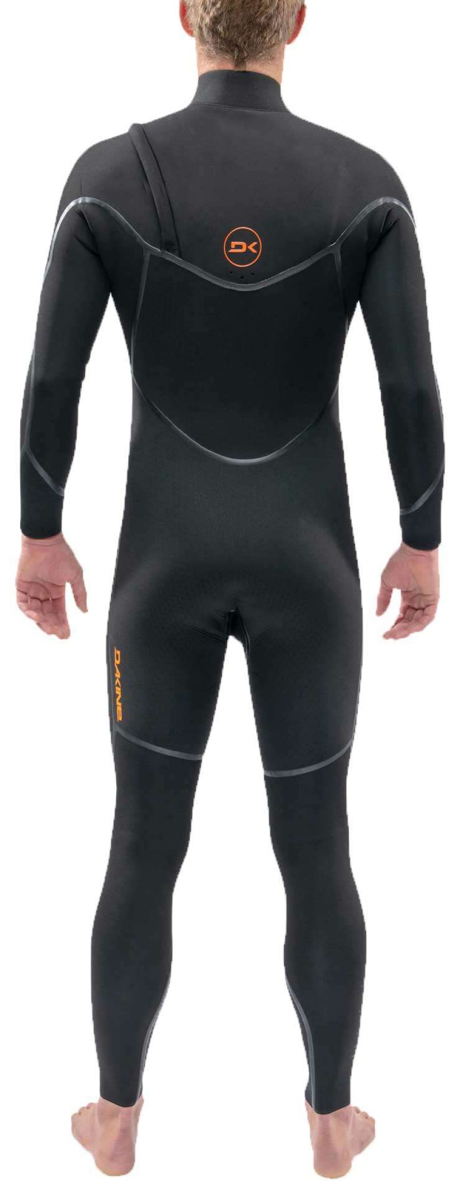 Equipment * | Classical Dakine Men'S Cyclone 3/2Mm Zip Free Full Wetsuit Black / Black