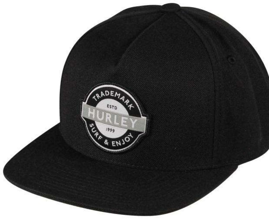 Apparel * | Fashionable Hurley Underground Snapback Hat Black