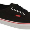 Footwear * | Store Vans Authentic Shoe Black / Racing Red