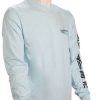 Apparel * | Latest Quiksilver Scripted Game Ls T-Shirt Blue Grey