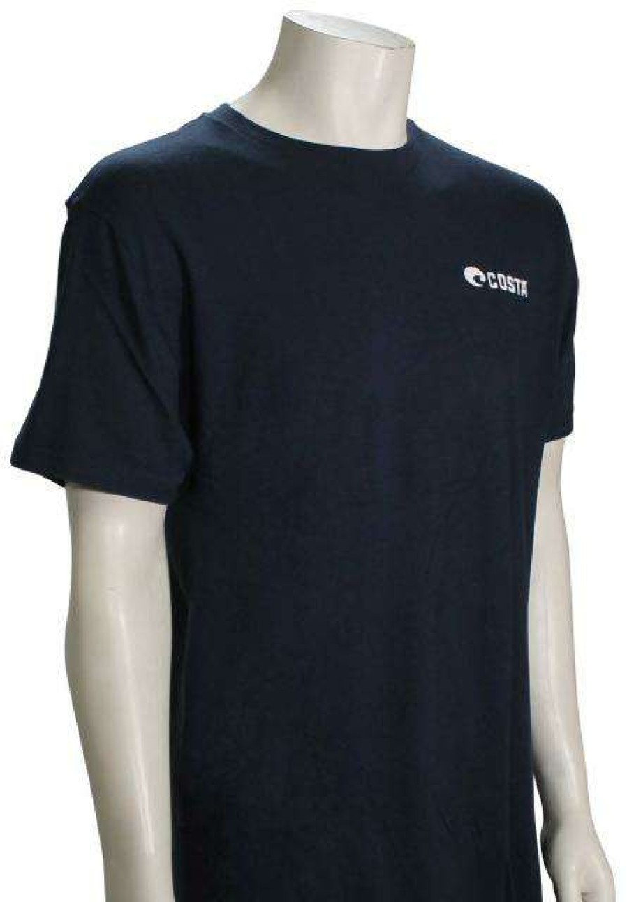 Apparel * | Promotion Costa Emblem Bass T-Shirt Navy