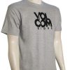 Apparel * | Promotion Volcom Clip Stacker T-Shirt Heather Grey