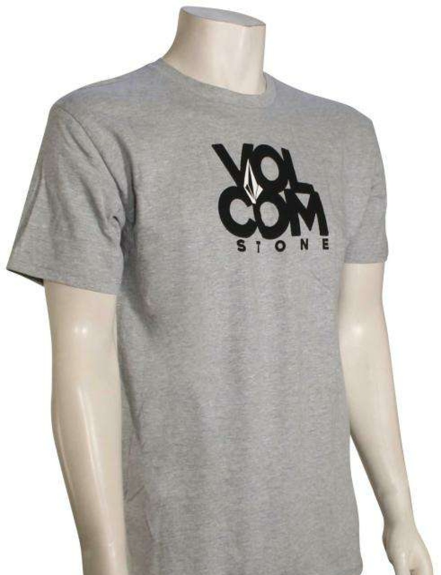 Apparel * | Promotion Volcom Clip Stacker T-Shirt Heather Grey