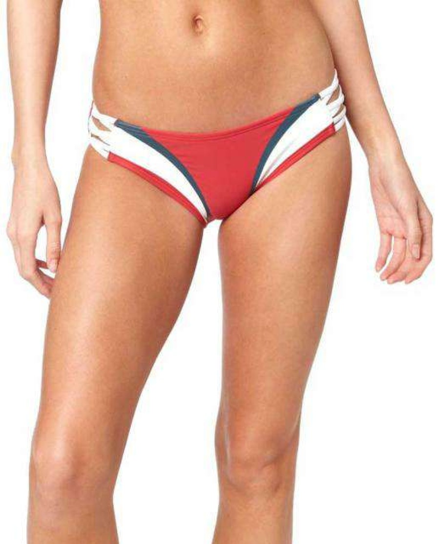 Apparel * | Flash Sale Fox Dixie Lace Up Bikini Bottom Rio Red