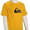 Apparel * | Classical Quiksilver Boy'S Comp Logo T-Shirt Golden Rod