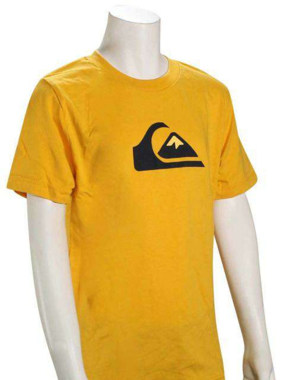 Apparel * | Classical Quiksilver Boy'S Comp Logo T-Shirt Golden Rod