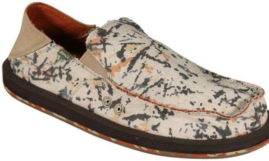 Footwear * | Sale Sanuk Sidewalk Surfer Donavon Paint Splatter