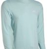 Apparel * | New Threads Billabong Arch Mesh Ls Surf Shirt Blue Coastal