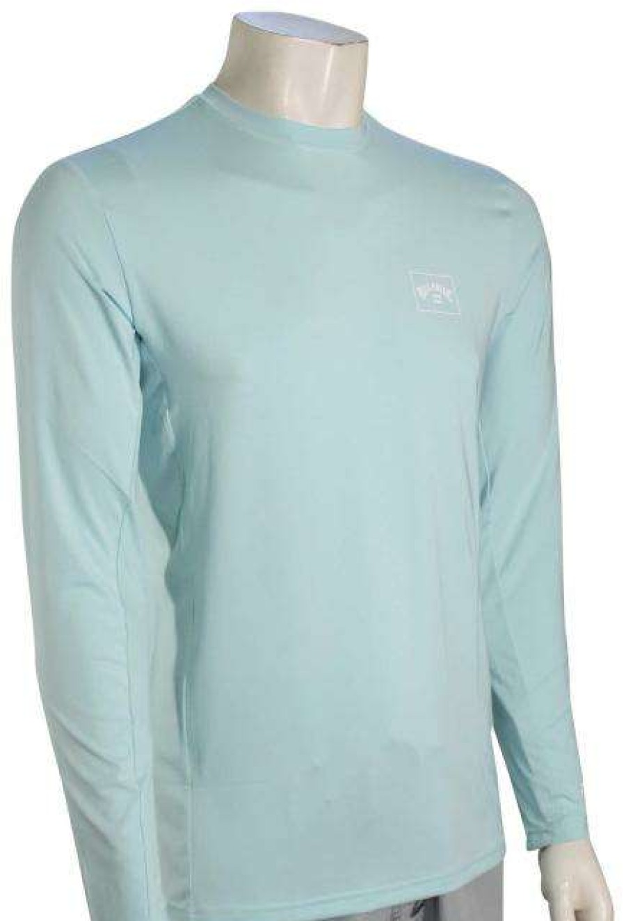 Apparel * | New Threads Billabong Arch Mesh Ls Surf Shirt Blue Coastal