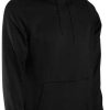 Apparel * | New Threads Under Armour Armour Fleece Pullover Hoody Black / Black