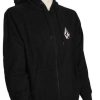 Apparel * | Less Expensive Volcom Iconic Stone Zip Hoody Black