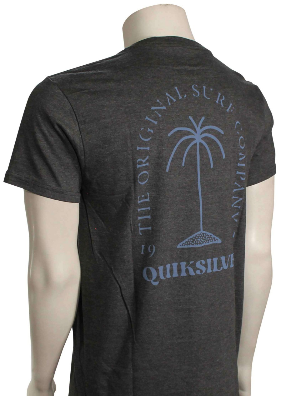 Apparel * | Best Quality Quiksilver Living Mirage T-Shirt Charcoal Heather