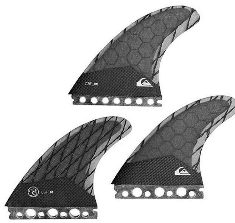 Equipment * | Crazy Deals Quiksilver Ag47 Surfboard Fin Set Black