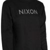 Apparel * | Latest Nixon Wordmark Crew Sweater Black