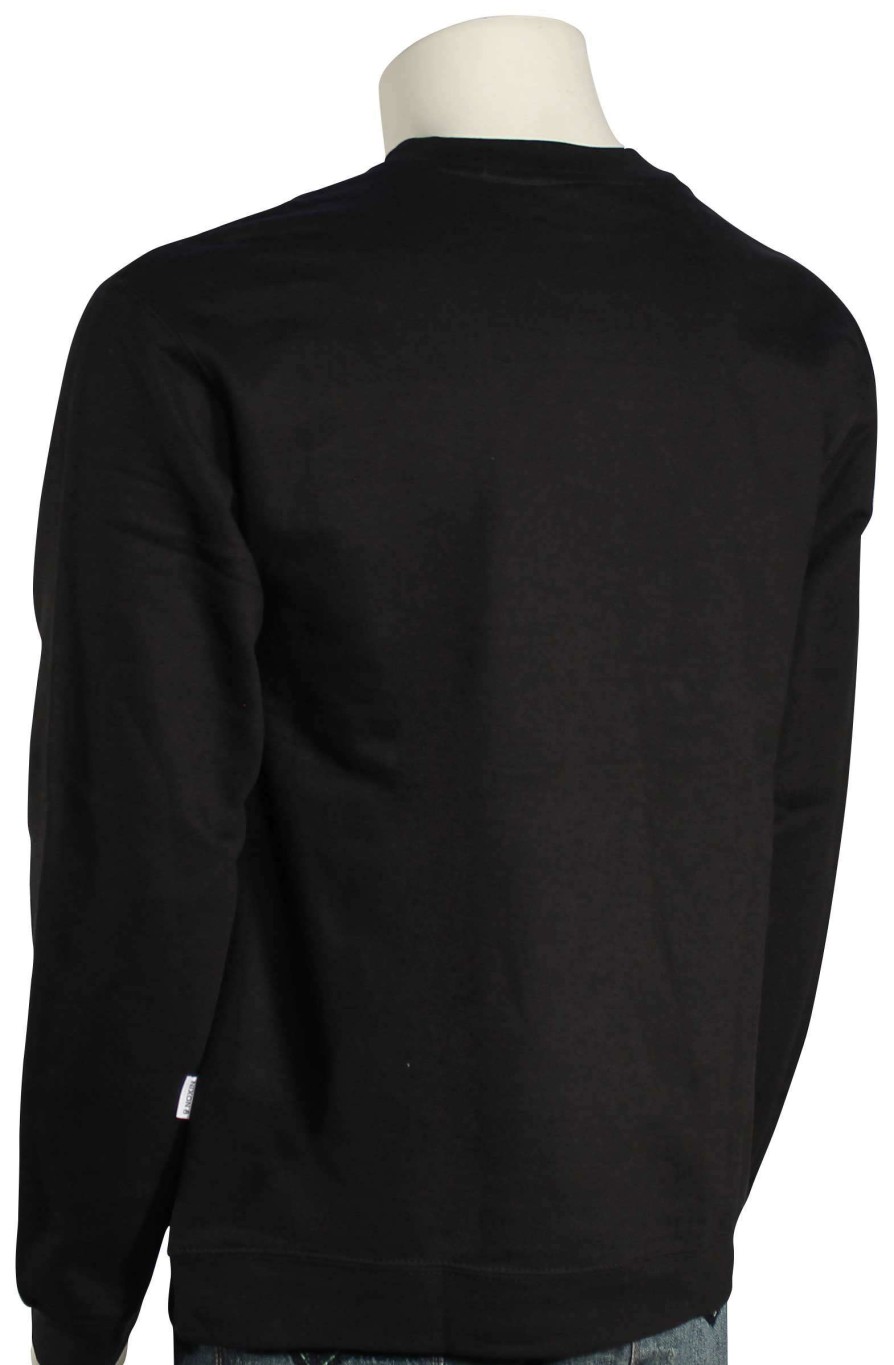 Apparel * | Latest Nixon Wordmark Crew Sweater Black