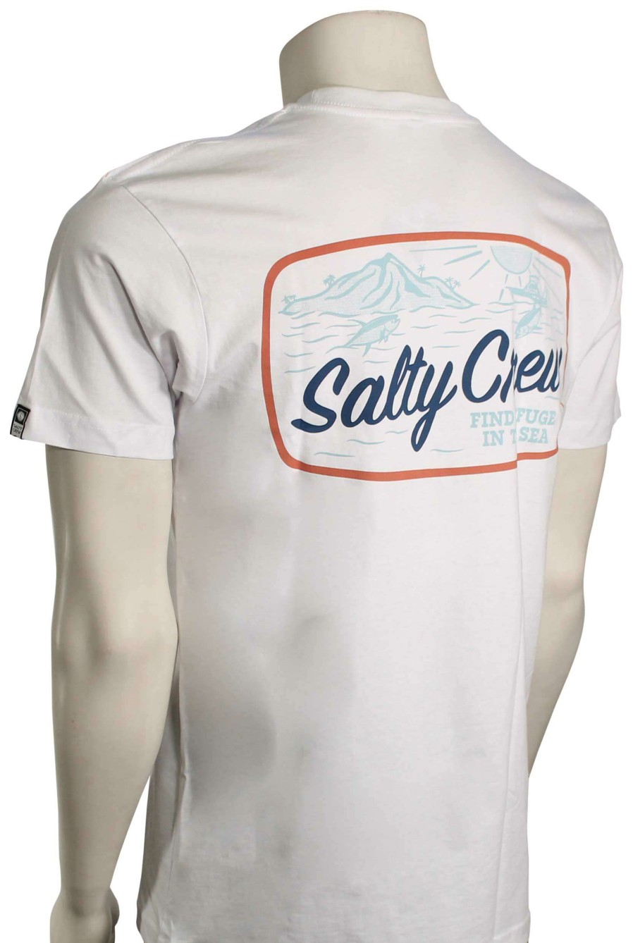 Apparel * | Sale Salty Crew Tuna Isle T-Shirt White