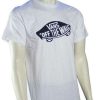 Apparel * | Crazy Deals Vans Otw T-Shirt White / Black