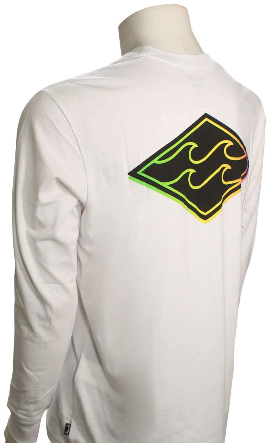 Apparel * | Sale Billabong Crayon Wave Ls T-Shirt White