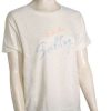 Apparel * | Cut Price Roxy Salty Script Boyfriend Women'S T-Shirt Snow White