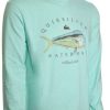 Apparel * | Flash Sale Quiksilver Waterman Sea Creatures Ls T-Shirt Beach Glass